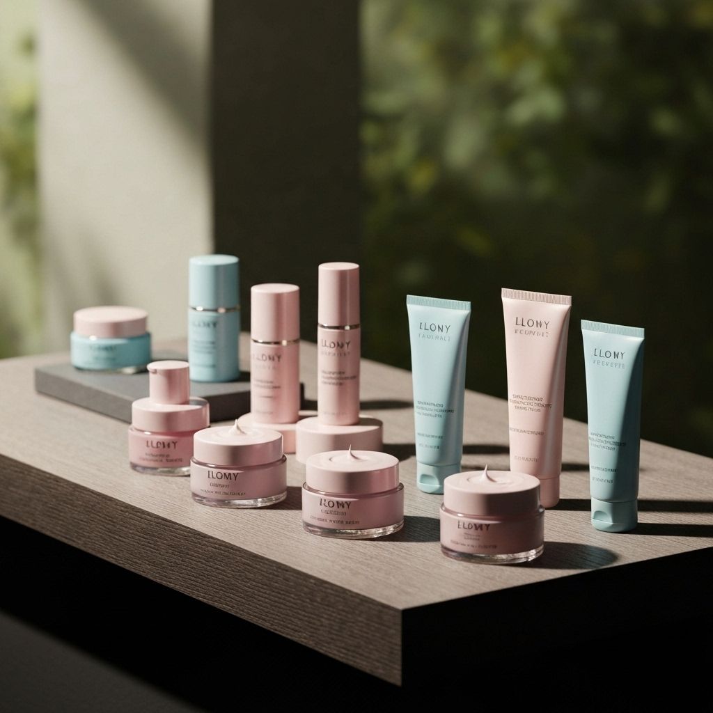 Women's face creams collection